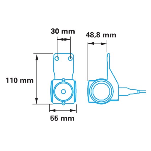 Fanalino d'ingombro 3 funzioni LED 12-24V medio Superpoint